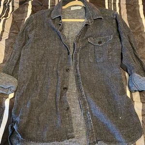 Taylor Stitch Cash Shirt—Hemp Chambray (S)